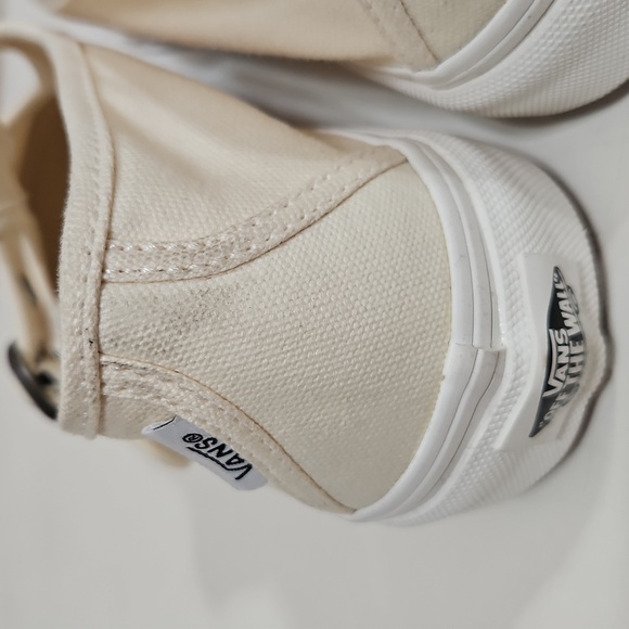 Vans Cream Canvas Slip-On Mary Jane Style 93 Shoe Sneaker 8.5 - Picture 11 of 13